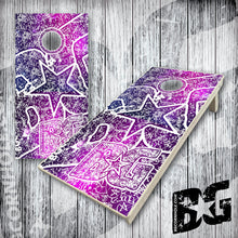 Load image into Gallery viewer, BG "BG Graffiti" Cornhole Boards - Elite Model