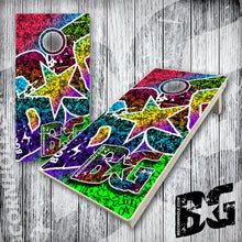 Load image into Gallery viewer, BG "BG Graffiti" Cornhole Boards - Elite Model