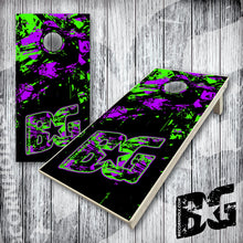 Load image into Gallery viewer, BG "Neon Explosion" Cornhole Boards - Elite Model