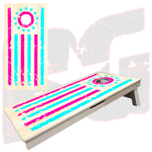 Load image into Gallery viewer, BG "Tattered Stripes" Cornhole Boards - Elite Model
