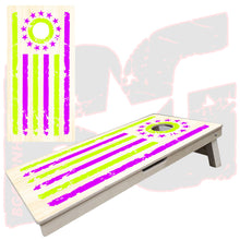 Load image into Gallery viewer, BG "Tattered Stripes" Cornhole Boards - Elite Model