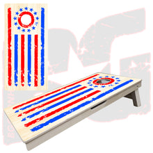 Load image into Gallery viewer, BG "Tattered Stripes" Cornhole Boards - Elite Model