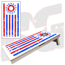 Load image into Gallery viewer, BG "Tattered Stripes" Cornhole Boards - Elite Model