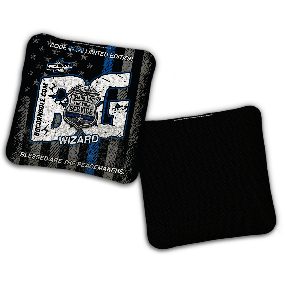 2026 BG "Code Blue" - ACL Pro Stamped Cornhole Bags - SET OF 4 BAGS