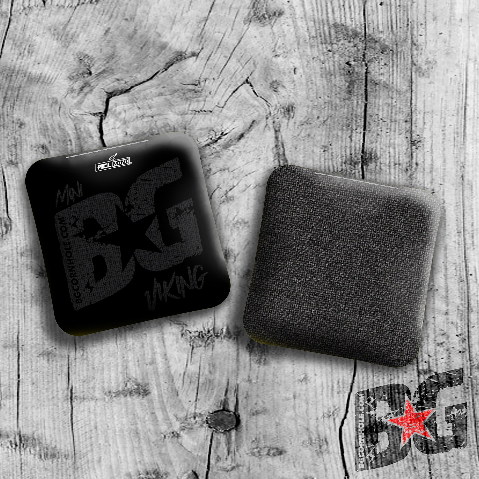 MULTIPLE BAG TYPES - BG BLACKOUT 4" Mini Cornhole Bags- Set of 4 Bags