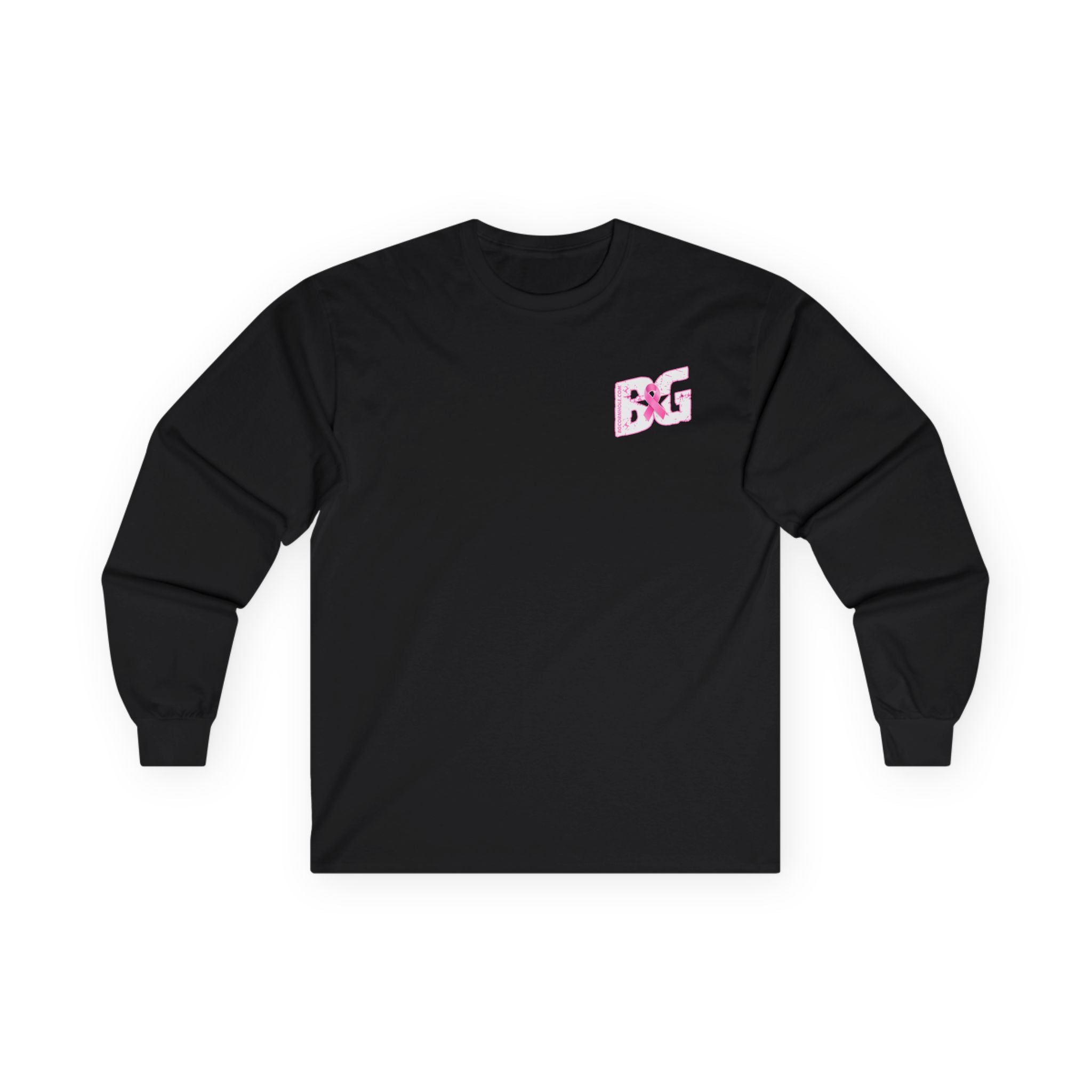 BG Pink Ribbon Unisex Long Sleeve Shirt - Multiple Colors
