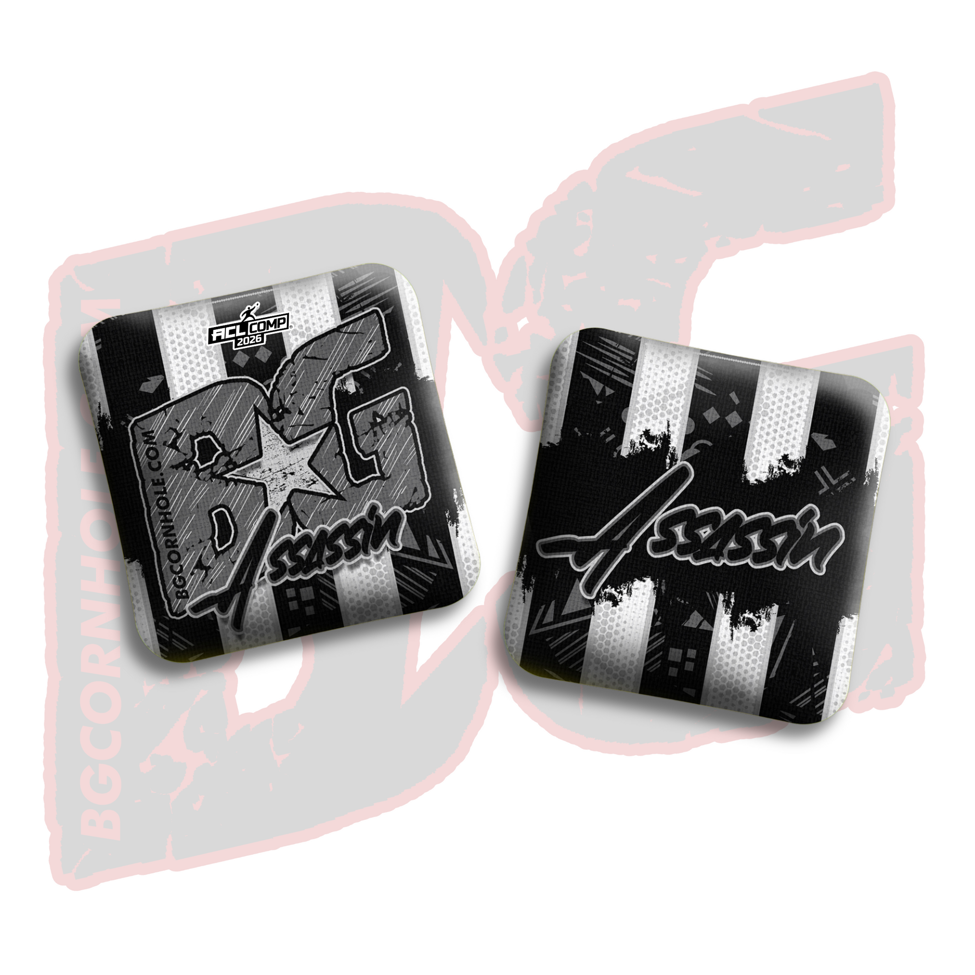 2026 BG Comp Assassin - "Rally Strike" - ACL Comp Stamped Cornhole Bags - SET OF 4 BAGS