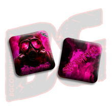 Load image into Gallery viewer, 2026 COMP BG SHAPESHIFTER - &quot;Gas Mask&quot; - ACL Comp Stamped Cornhole Bags - SET OF 4 BAGS