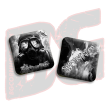 Load image into Gallery viewer, 2026 COMP BG SHAPESHIFTER - &quot;Gas Mask&quot; - ACL Comp Stamped Cornhole Bags - SET OF 4 BAGS