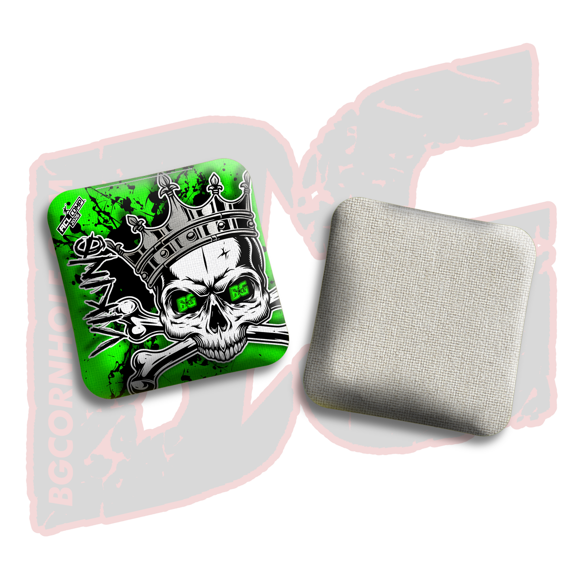 2026 BG Comp Viking - "Skull King" - ACL Comp Stamped Cornhole Bags - SET OF 4 BAGS