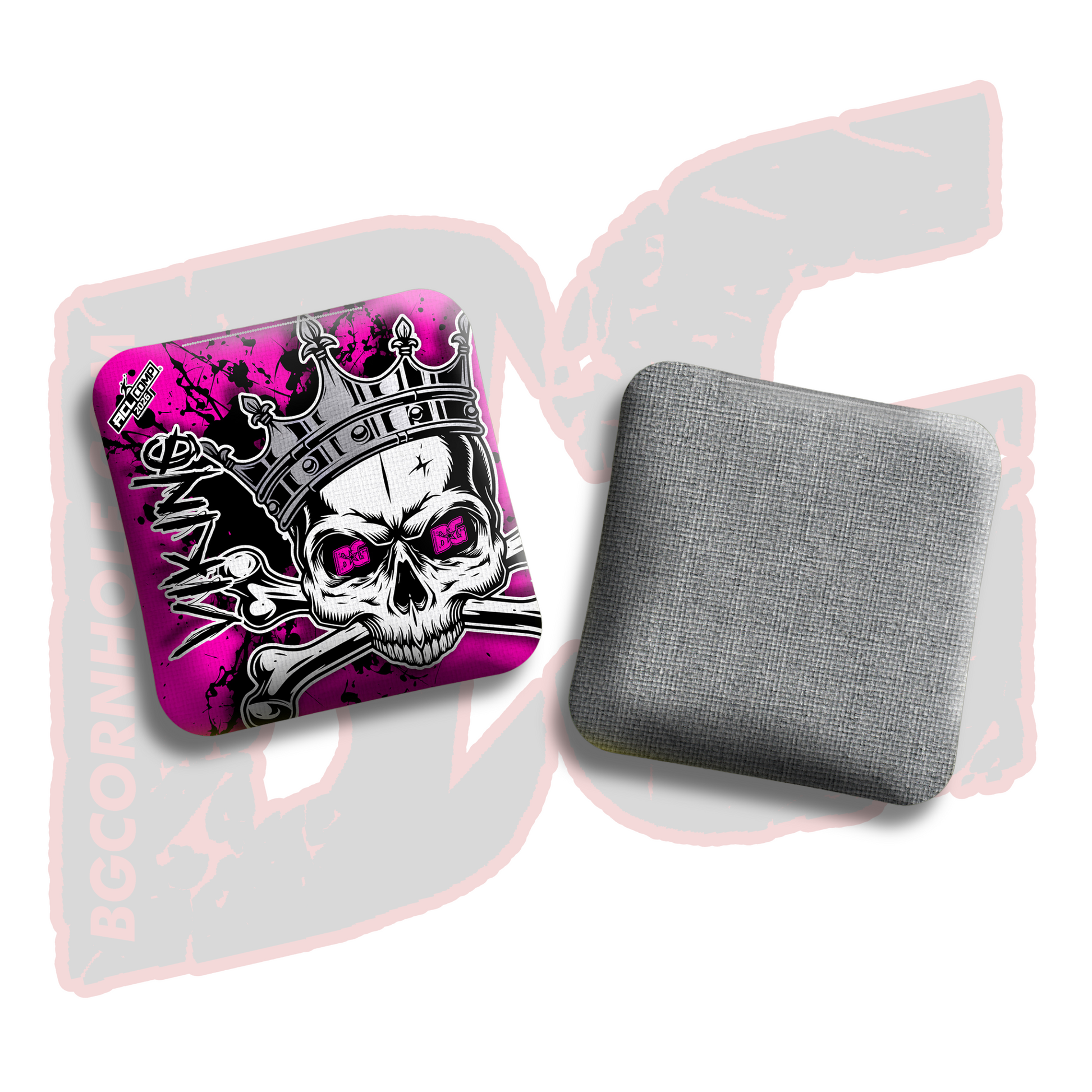2026 BG Comp Viking - "Skull King" - ACL Comp Stamped Cornhole Bags - SET OF 4 BAGS
