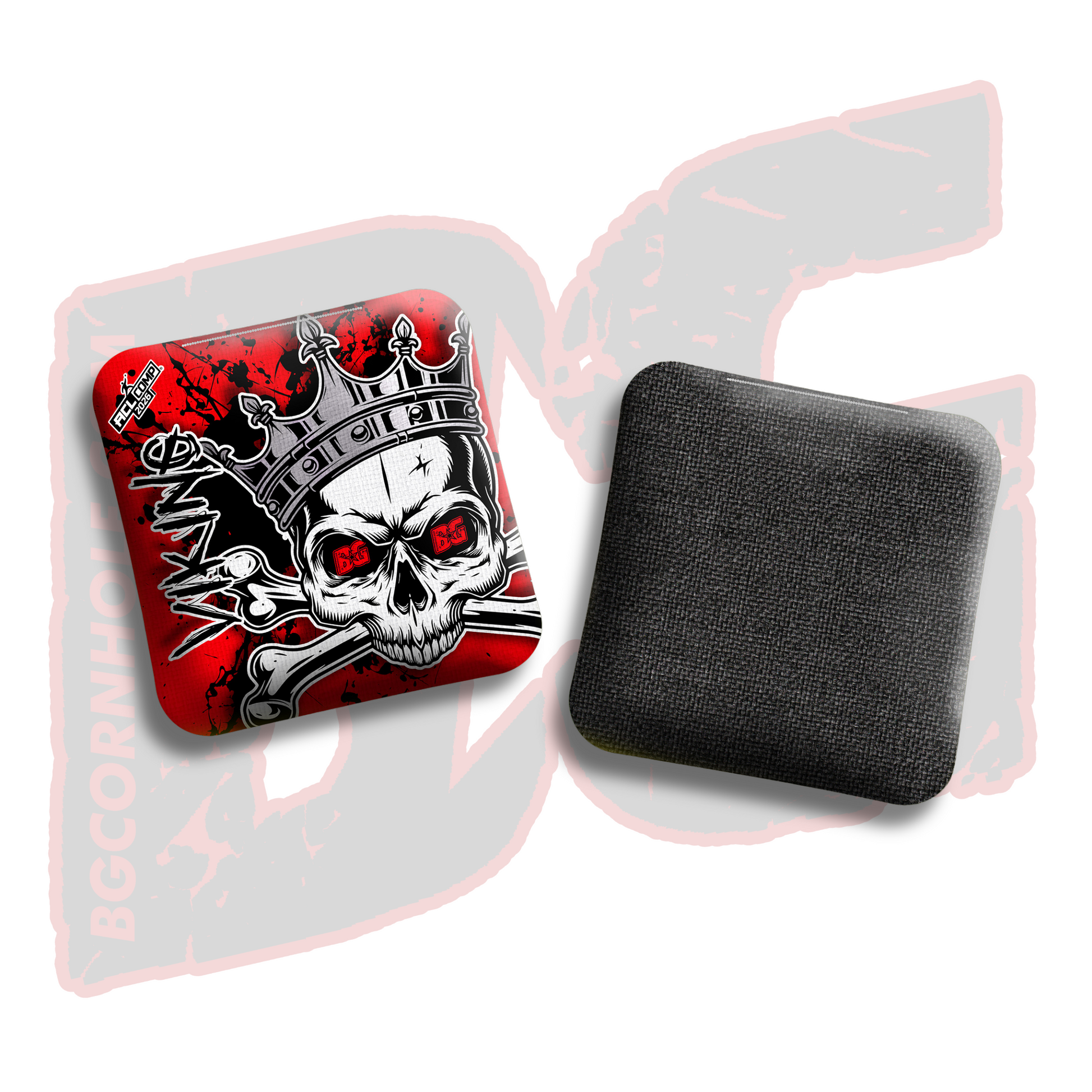2026 BG Comp Viking - "Skull King" - ACL Comp Stamped Cornhole Bags - SET OF 4 BAGS