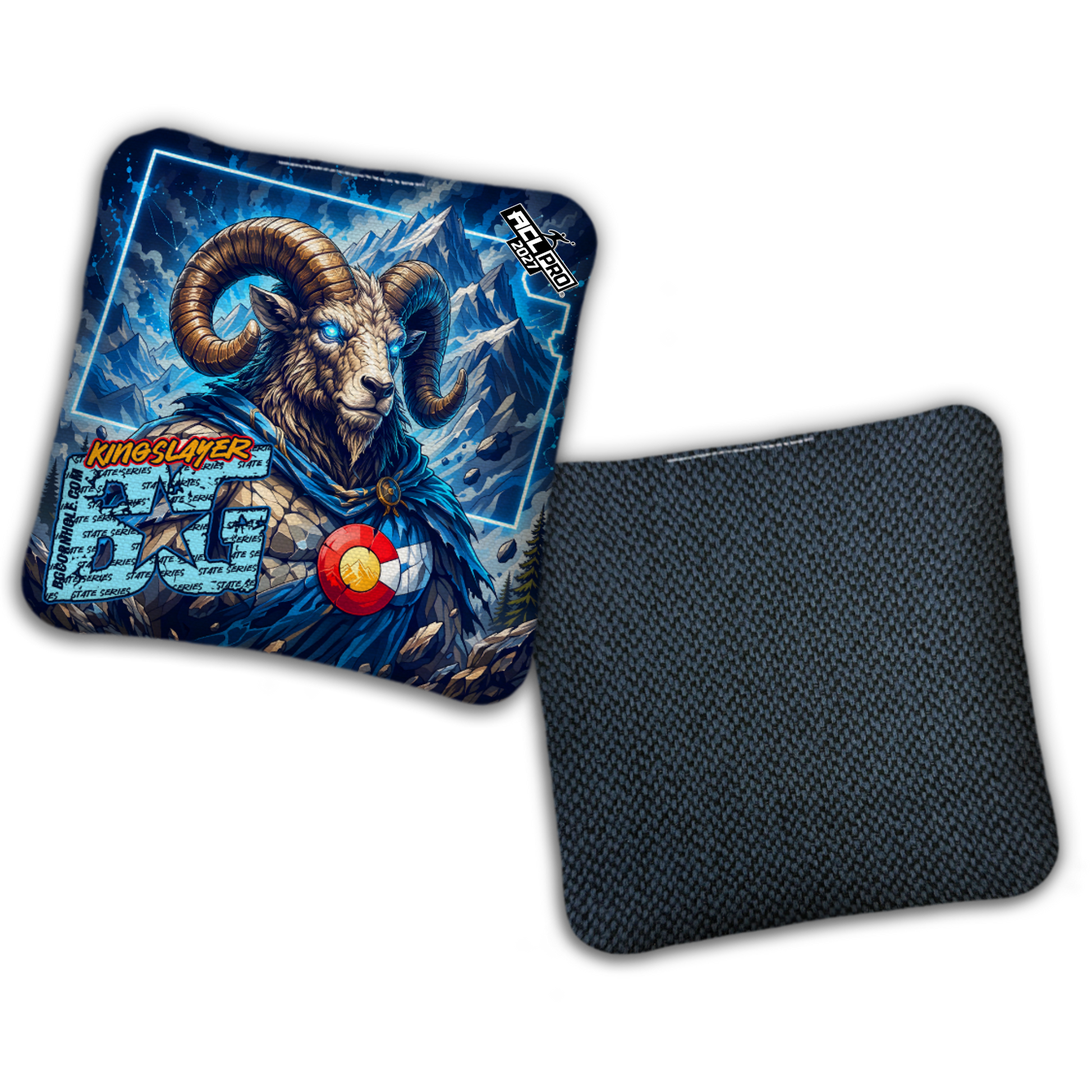 2027 BG Multiple Bag Models "ALPINE RAM CO" - ACL Pro Stamped Cornhole Bags - SET OF 4 BAGS
