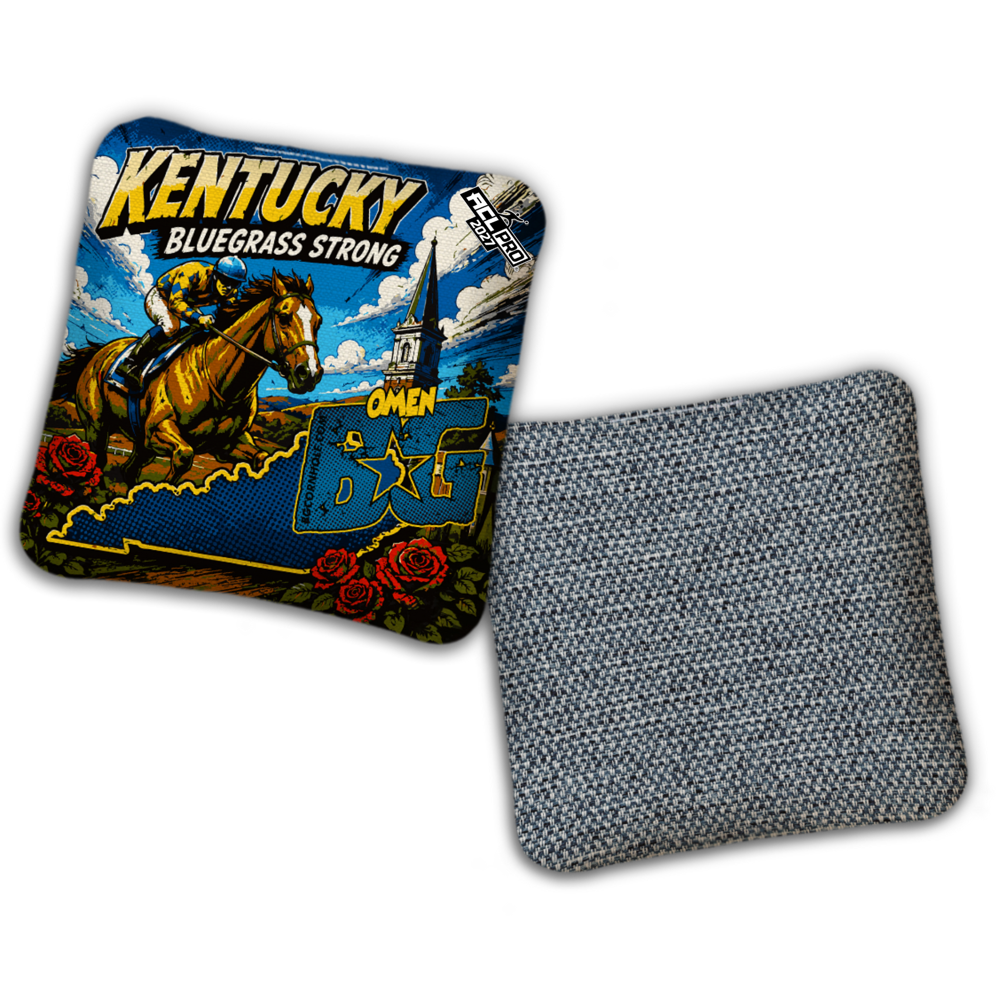 2027 BG Multiple Bag Models "BLUEGRASS STRONG KY" - ACL Pro Stamped Cornhole Bags - SET OF 4 BAGS