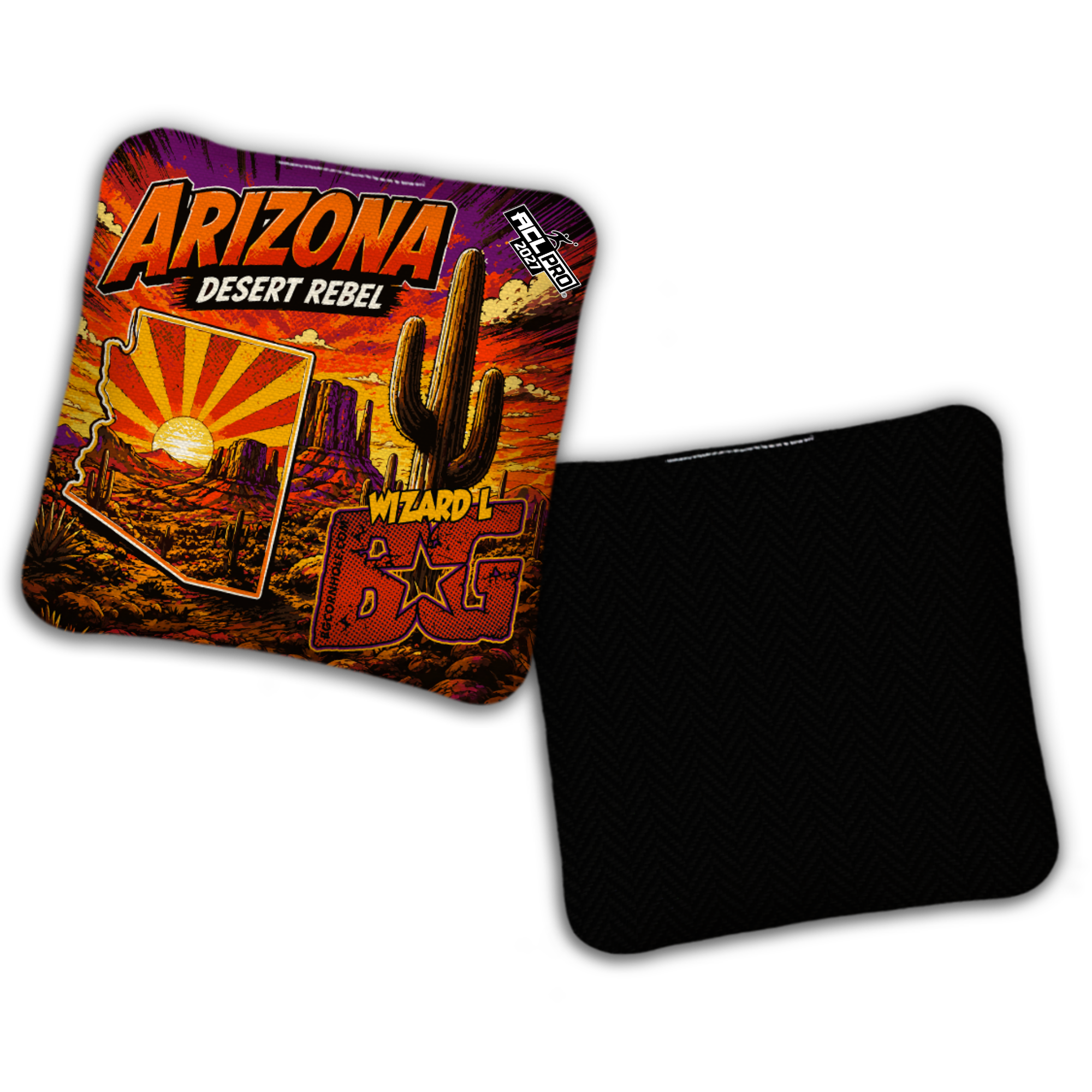 2027 BG Multiple Bag Models "DESERT REBEL AZ" - ACL Pro Stamped Cornhole Bags - SET OF 4 BAGS