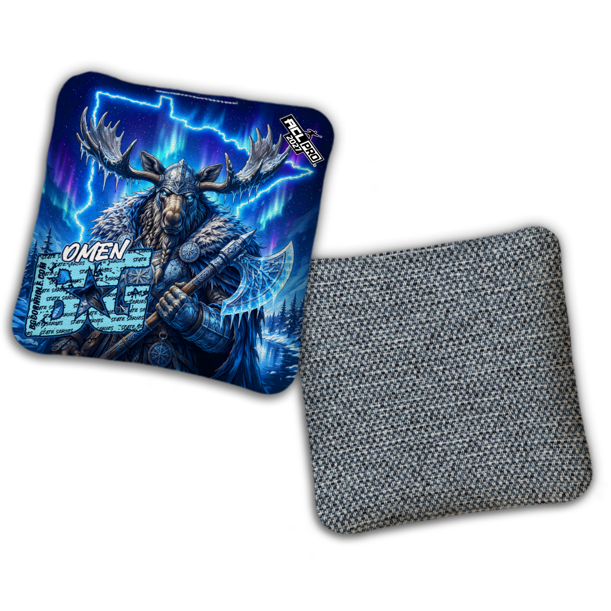 2027 BG Multiple Bag Models "FROST GOD MN" - ACL Pro Stamped Cornhole Bags - SET OF 4 BAGS
