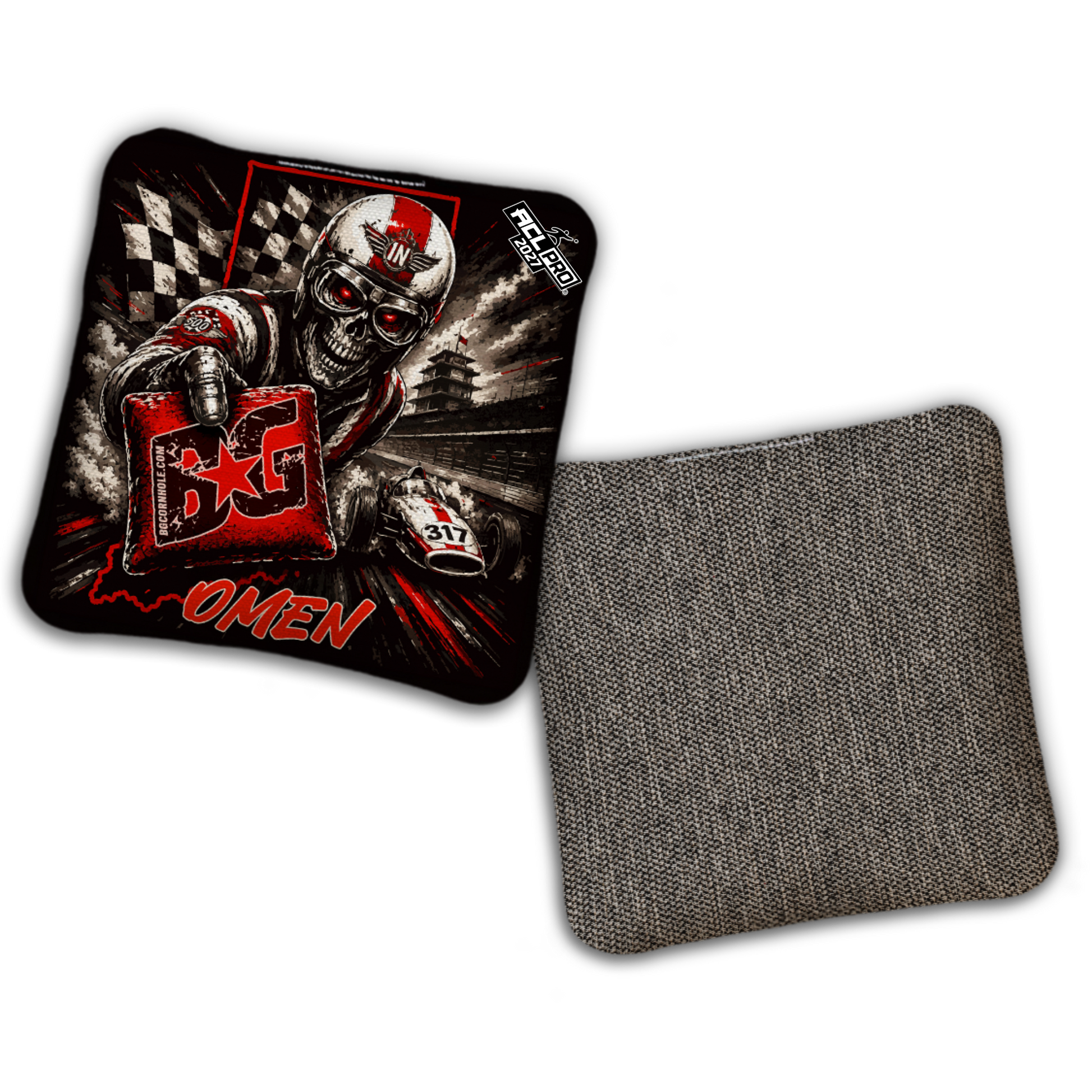 2027 BG Multiple Bag Models "Speed Demon" - ACL Pro Stamped Cornhole Bags - SET OF 4 BAGS