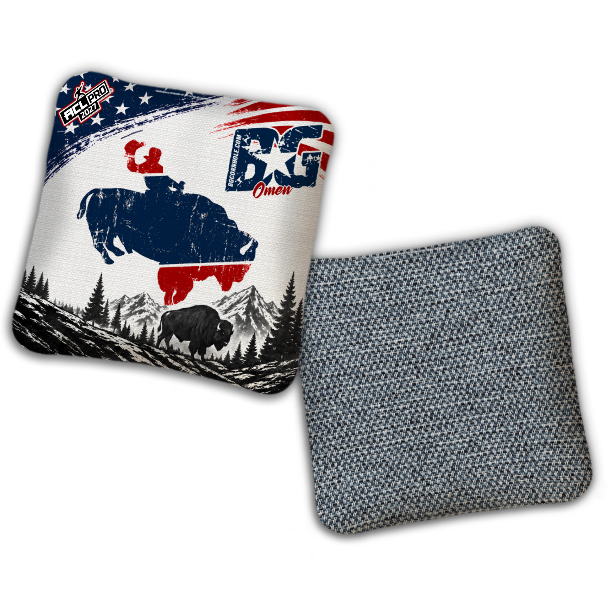 2027 BG Multiple Bag Models "Wyoming" - ACL Pro Stamped Cornhole Bags - SET OF 4 BAGS