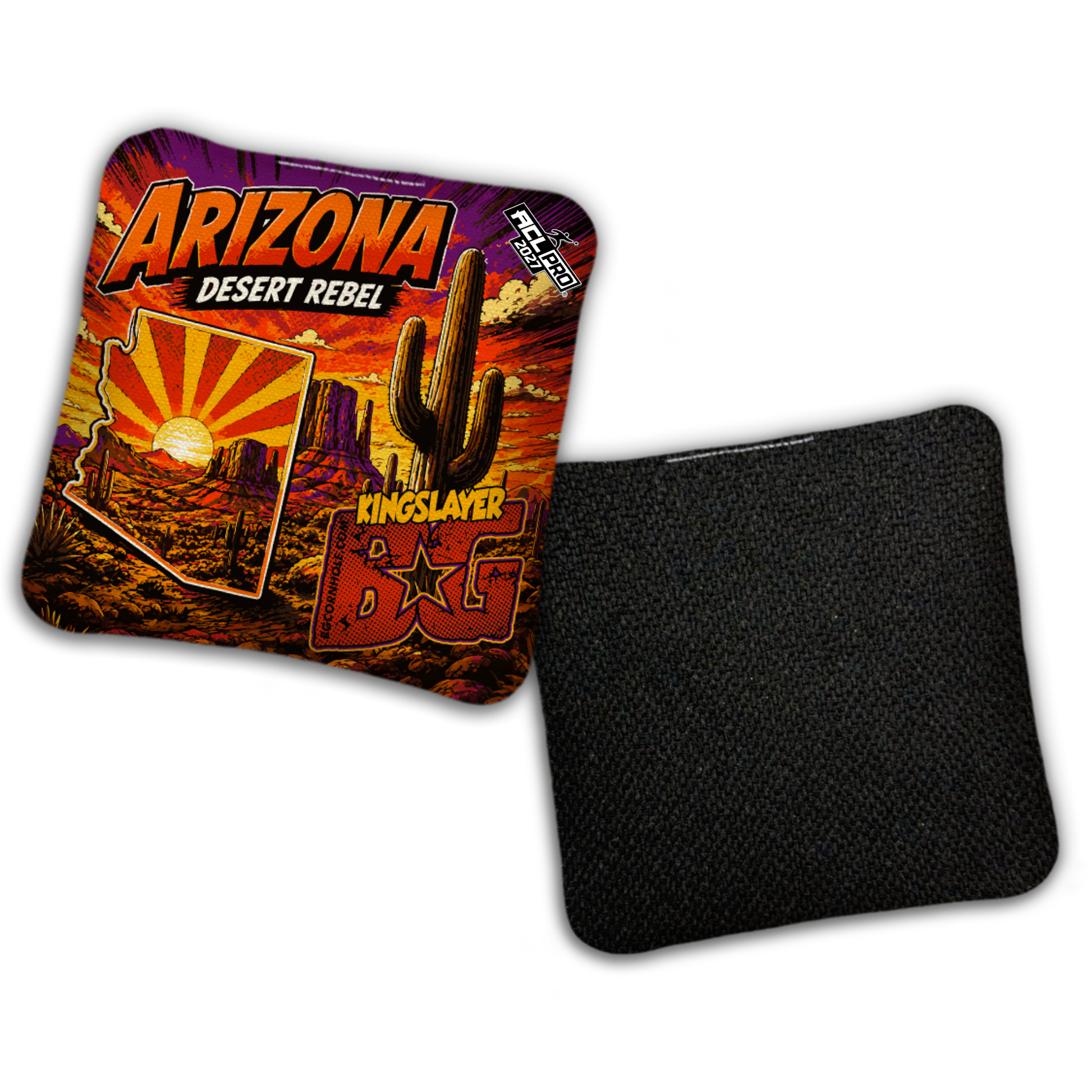 2027 BG Multiple Bag Models "DESERT REBEL AZ" - ACL Pro Stamped Cornhole Bags - SET OF 4 BAGS