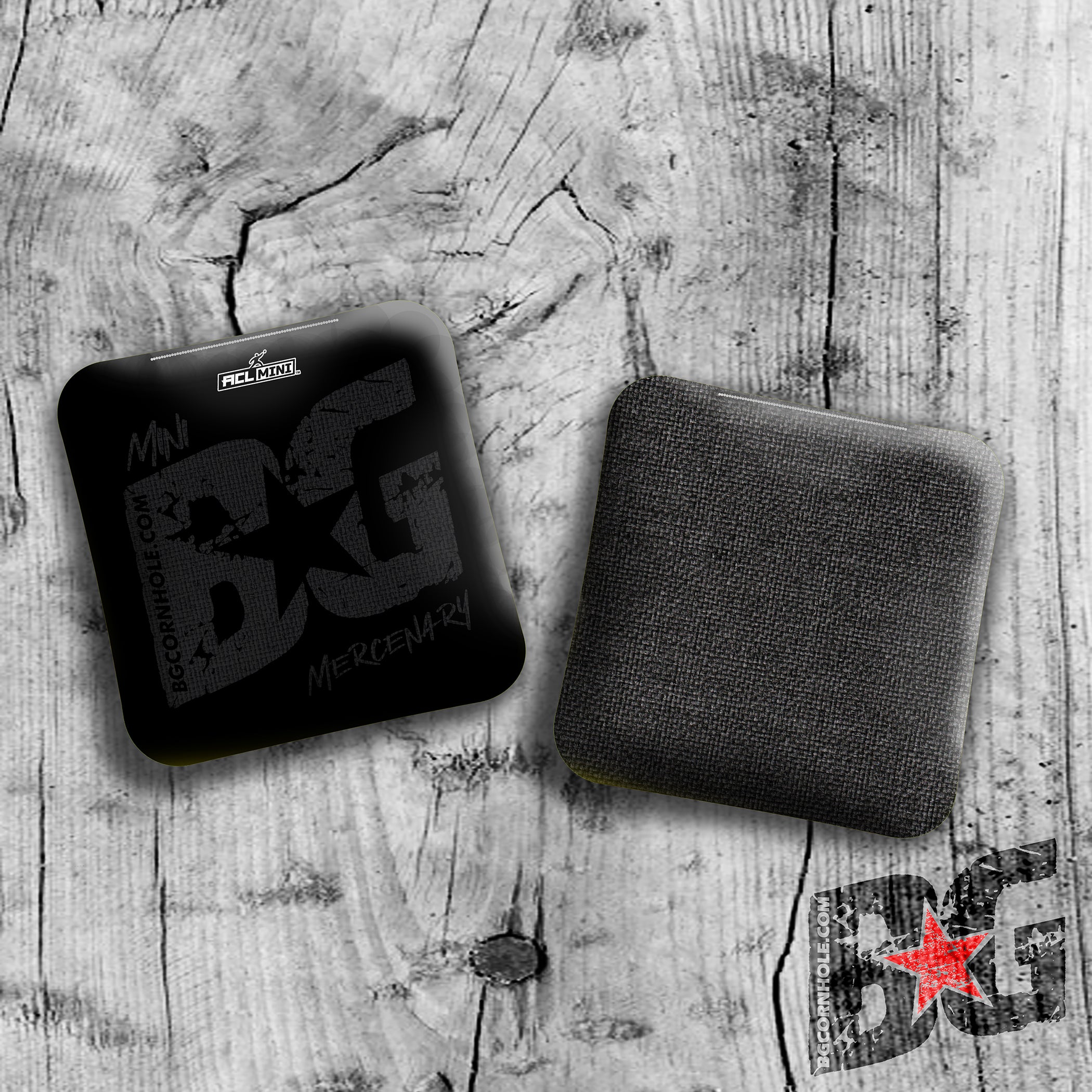MULTIPLE BAG TYPES - BG BLACKOUT 4" Mini Cornhole Bags- Set of 4 Bags