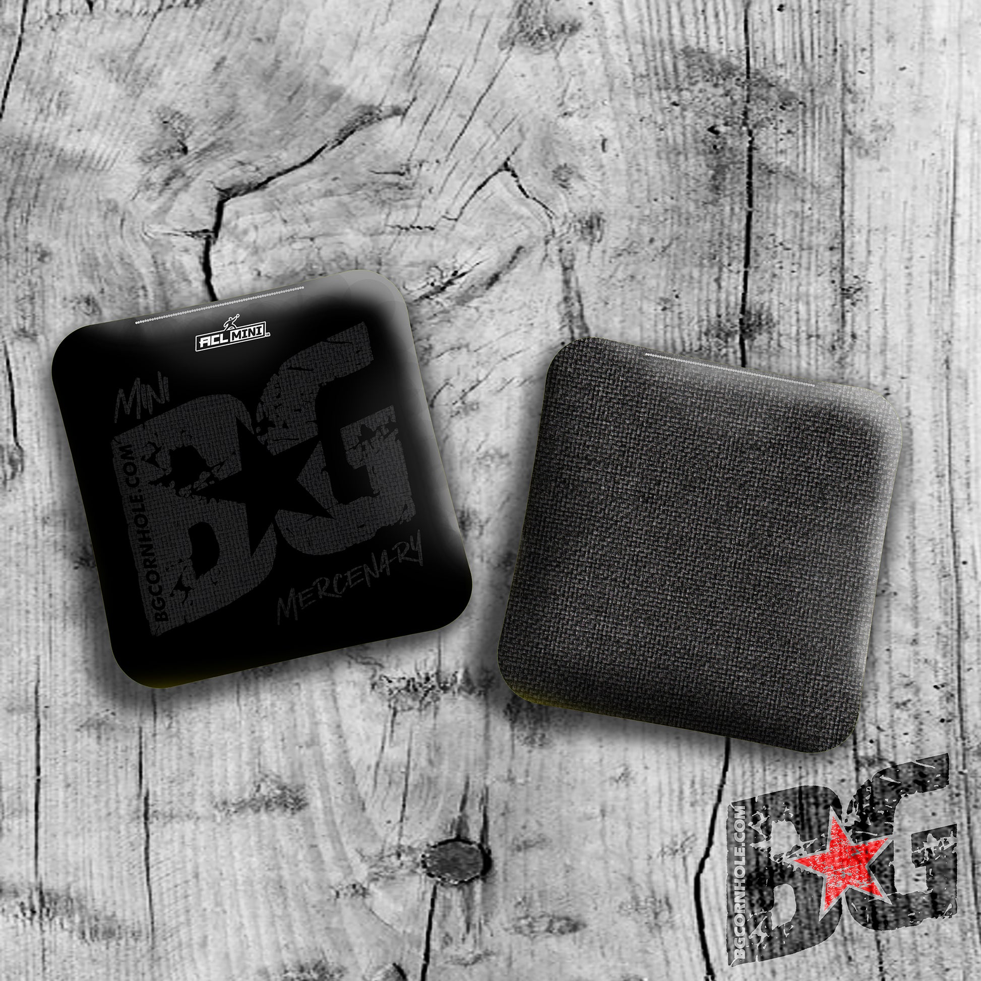 MULTIPLE BAG TYPES - BG BLACKOUT 4" Mini Cornhole Bags- Set of 4 Bags