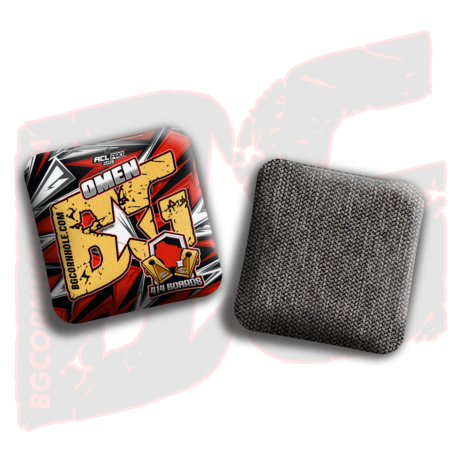 2026 BG Multiple Bag Models - "414 Boards” Collab - ACL Pro Stamped Cornhole Bags - SET OF 4 BAGS