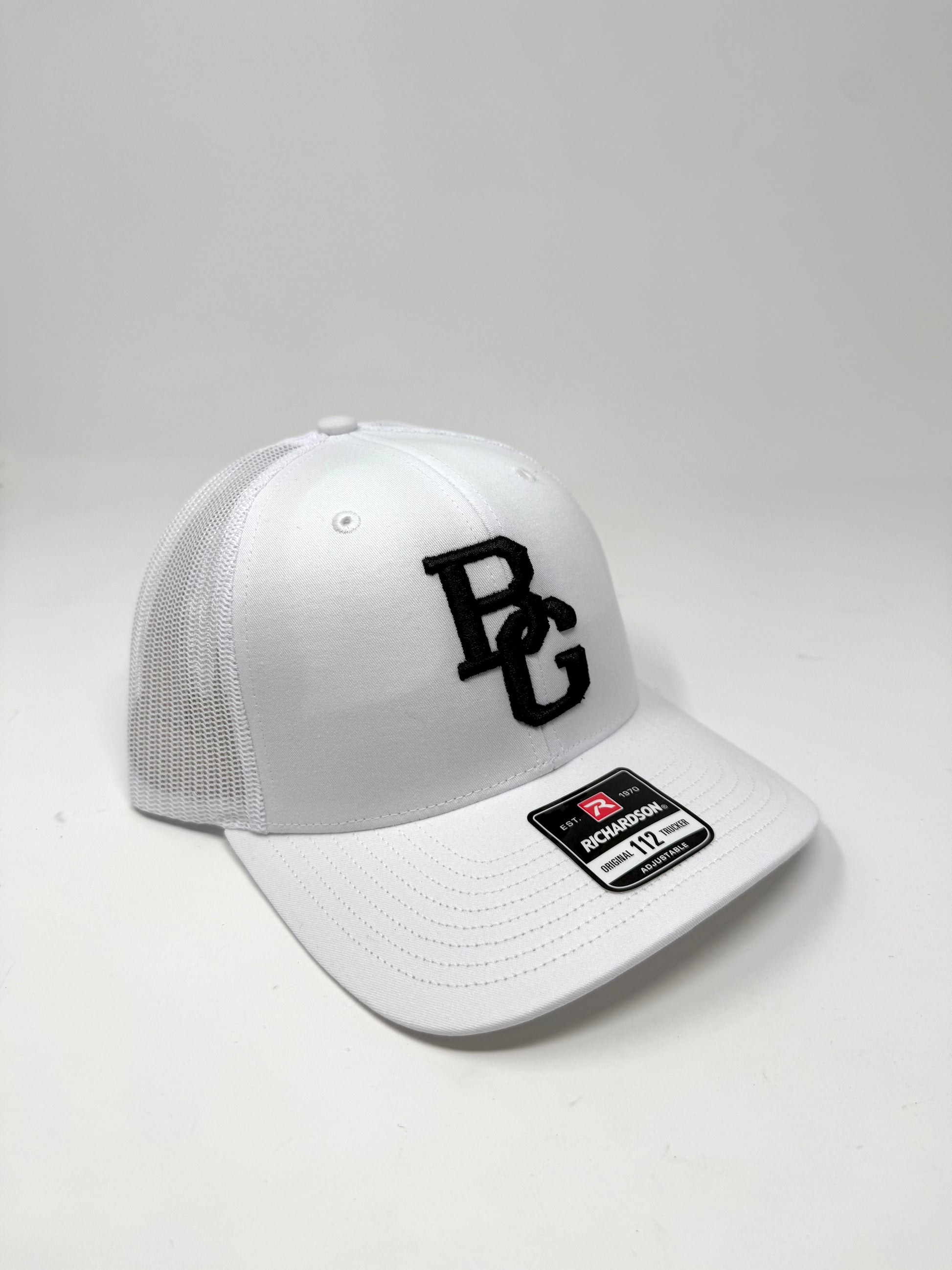 White 112 Trucker Hat - Colored Embroidery - RICHARDSON