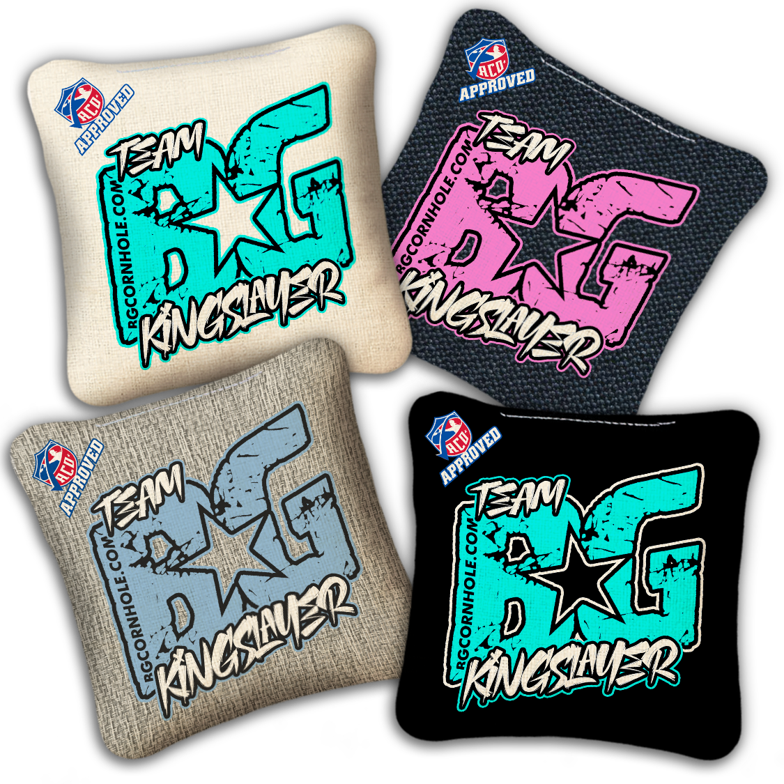 2027 ACO Stamped Cornhole Bags - BG KINGSLAYER “ESPN THROWBACK COLORMATCH" - SET OF 4 BAGS