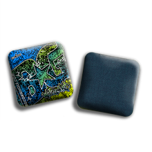 Load image into Gallery viewer, BG Wizard 4&quot; Mini Cornhole Bags - “GRAFFITI” - Set of 4 Bags