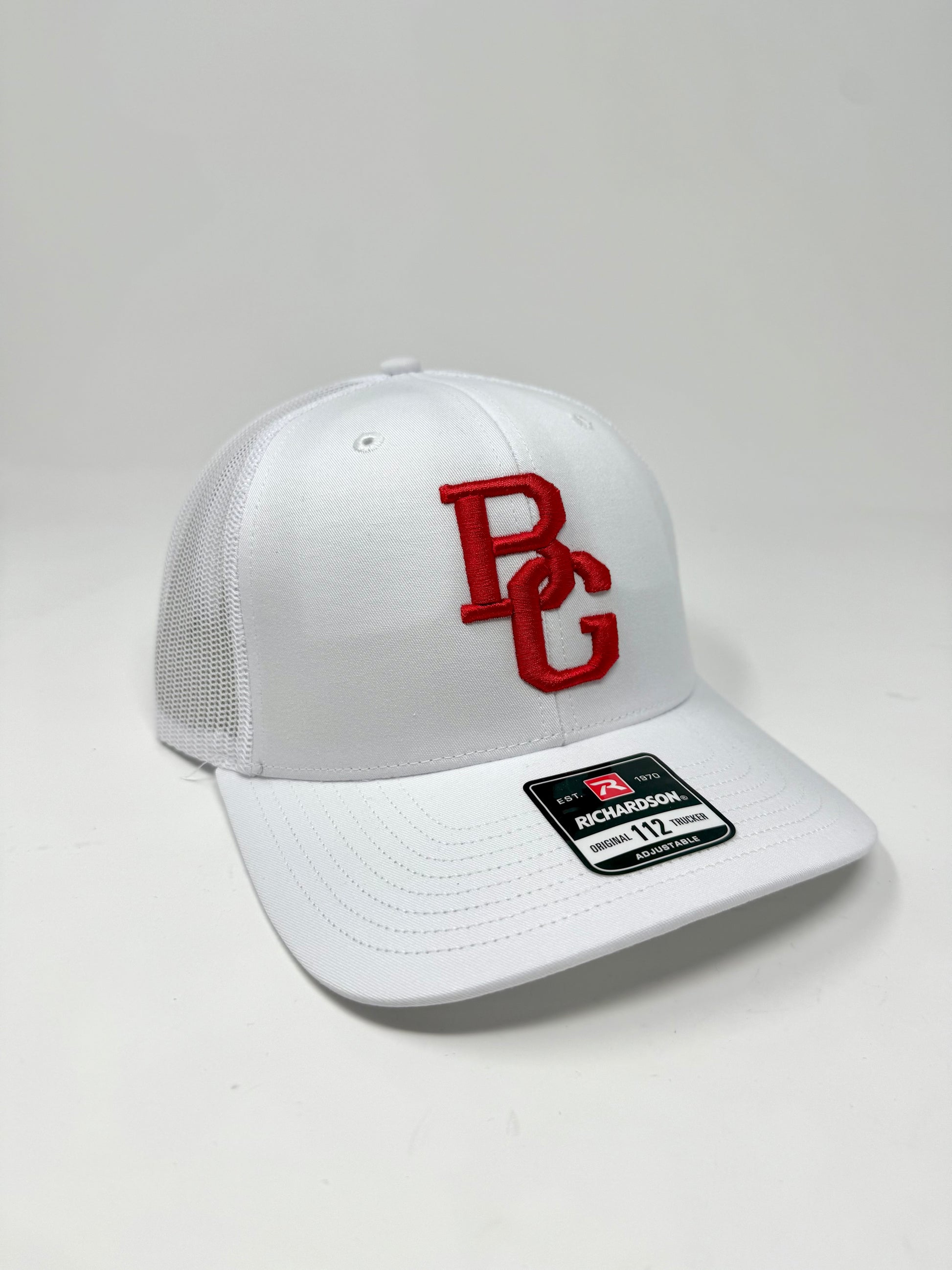 White 112 Trucker Hat - Colored Embroidery - RICHARDSON
