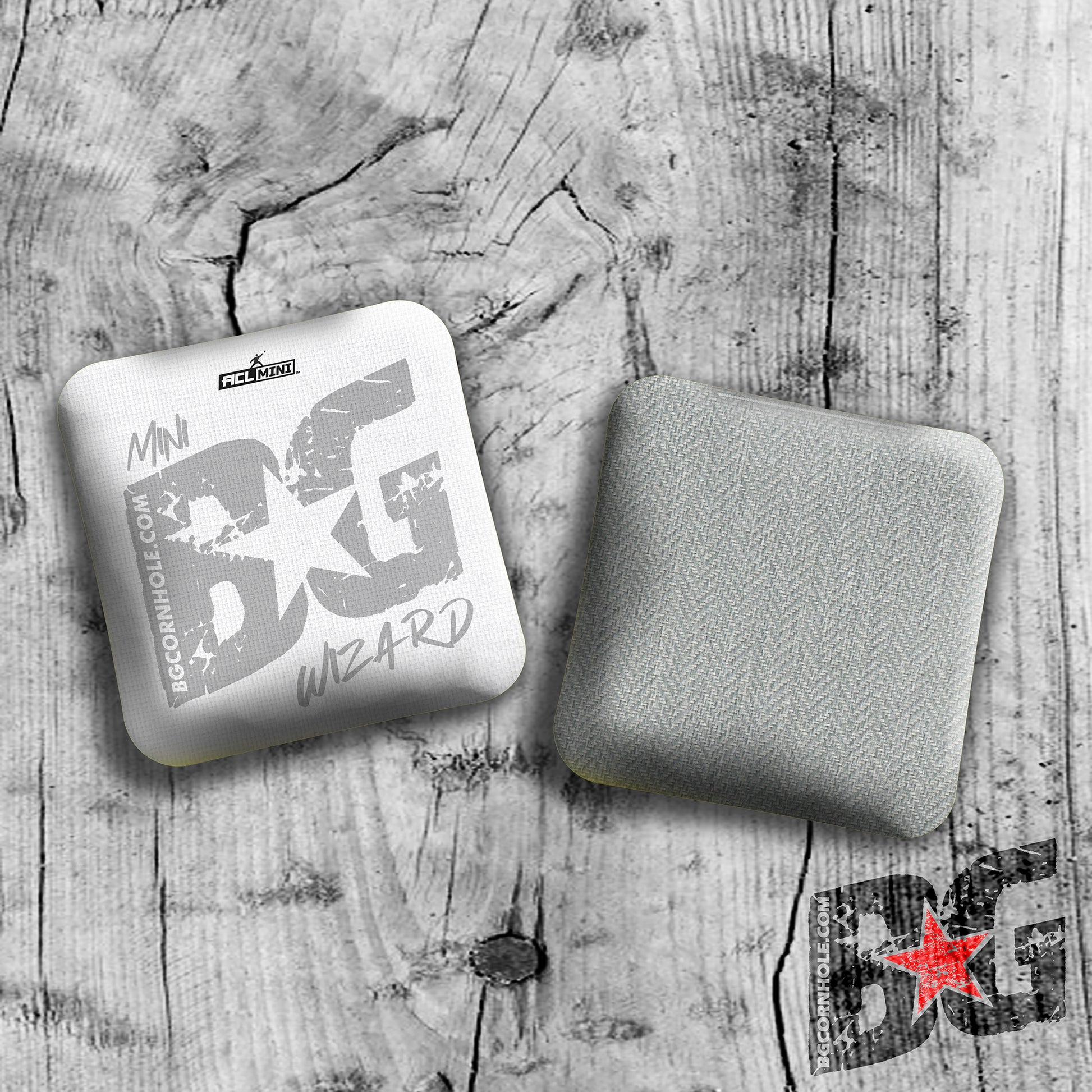 MULTIPLE BAG TYPES - BG WHITEOUT 4" Mini Cornhole Bags- Set of 4 Bags