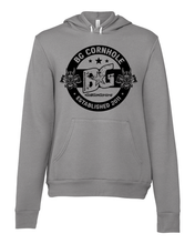 Load image into Gallery viewer, BG Circle Logo Unisex Fleece Hoodie - Multiple Colors