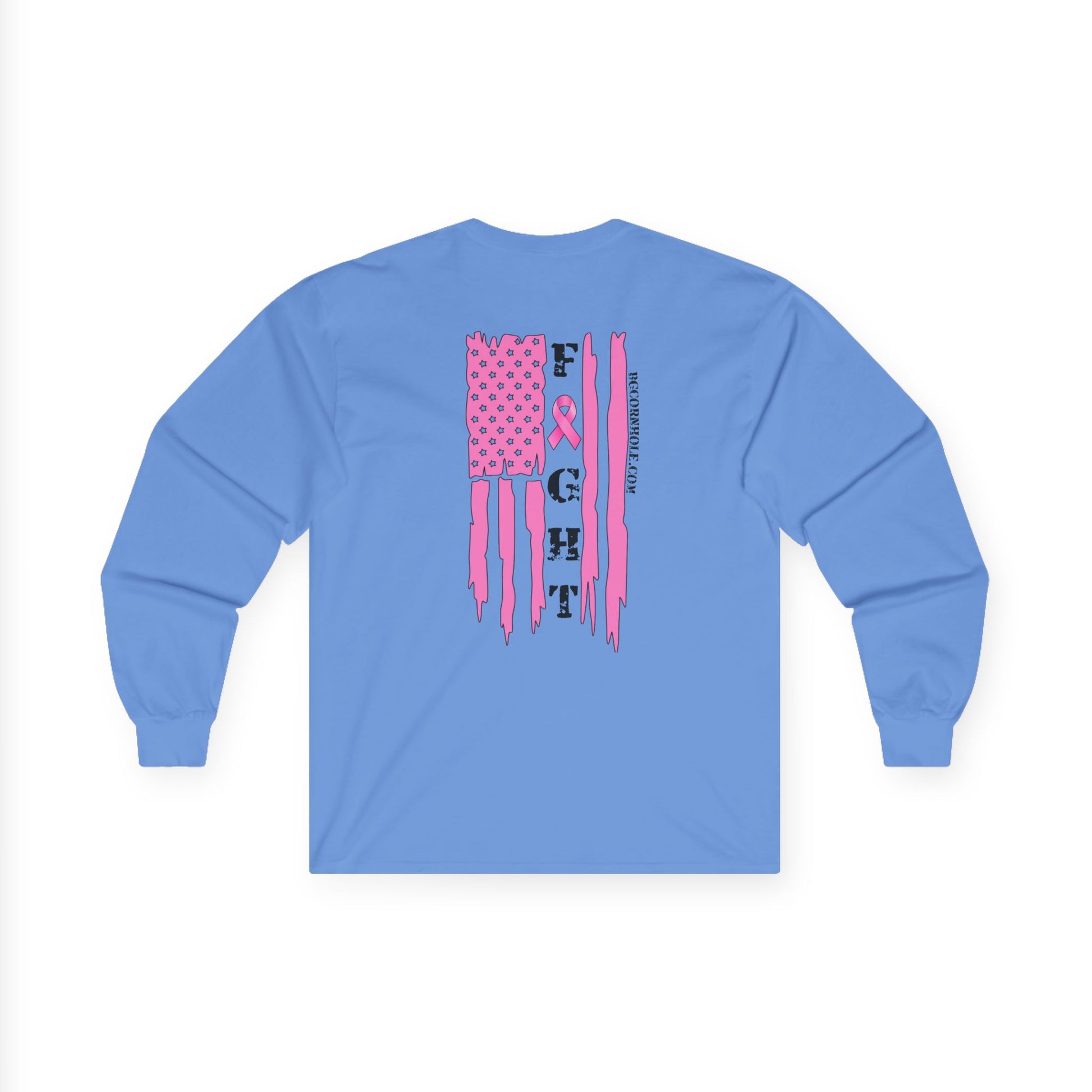 BG Pink Ribbon Unisex Long Sleeve Shirt - Multiple Colors