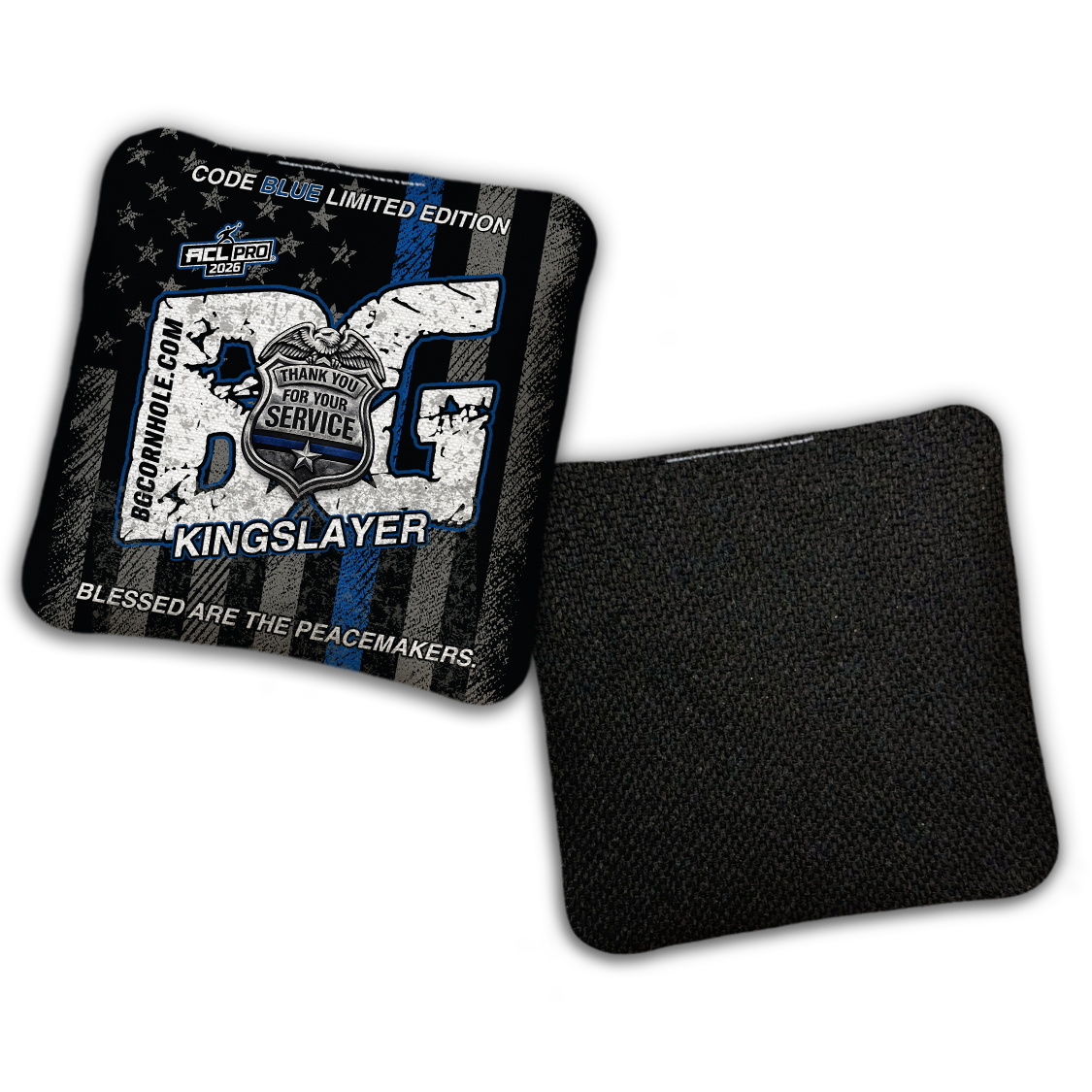 2026 BG "Code Blue" - ACL Pro Stamped Cornhole Bags - SET OF 4 BAGS