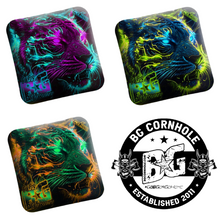 Load image into Gallery viewer, MULTIPLE BAG TYPES - BG EYE OF TIGER 4&quot; Mini Cornhole Bags- Set of 4 Bags
