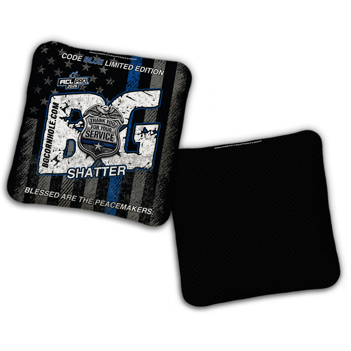 2026 BG "Code Blue" - ACL Pro Stamped Cornhole Bags - SET OF 4 BAGS