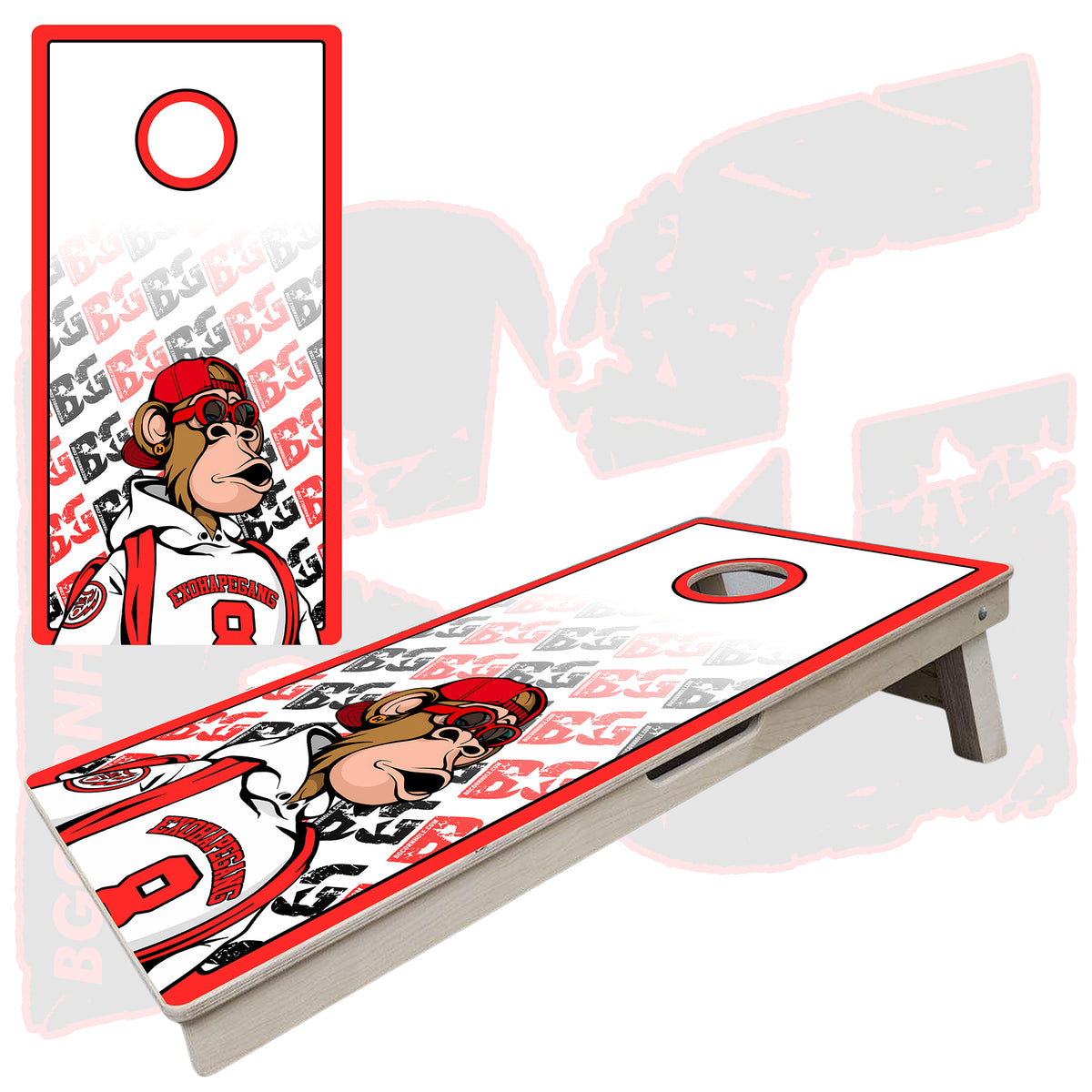 BG "NFT Retro” Cornhole Boards - Elite Model
