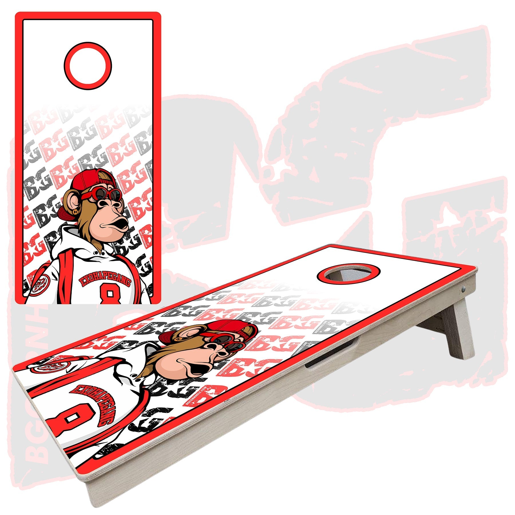BG "NFT Retro” Cornhole Boards - Elite Model