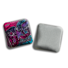 Load image into Gallery viewer, BG Wizard 4&quot; Mini Cornhole Bags - “GRAFFITI” - Set of 4 Bags
