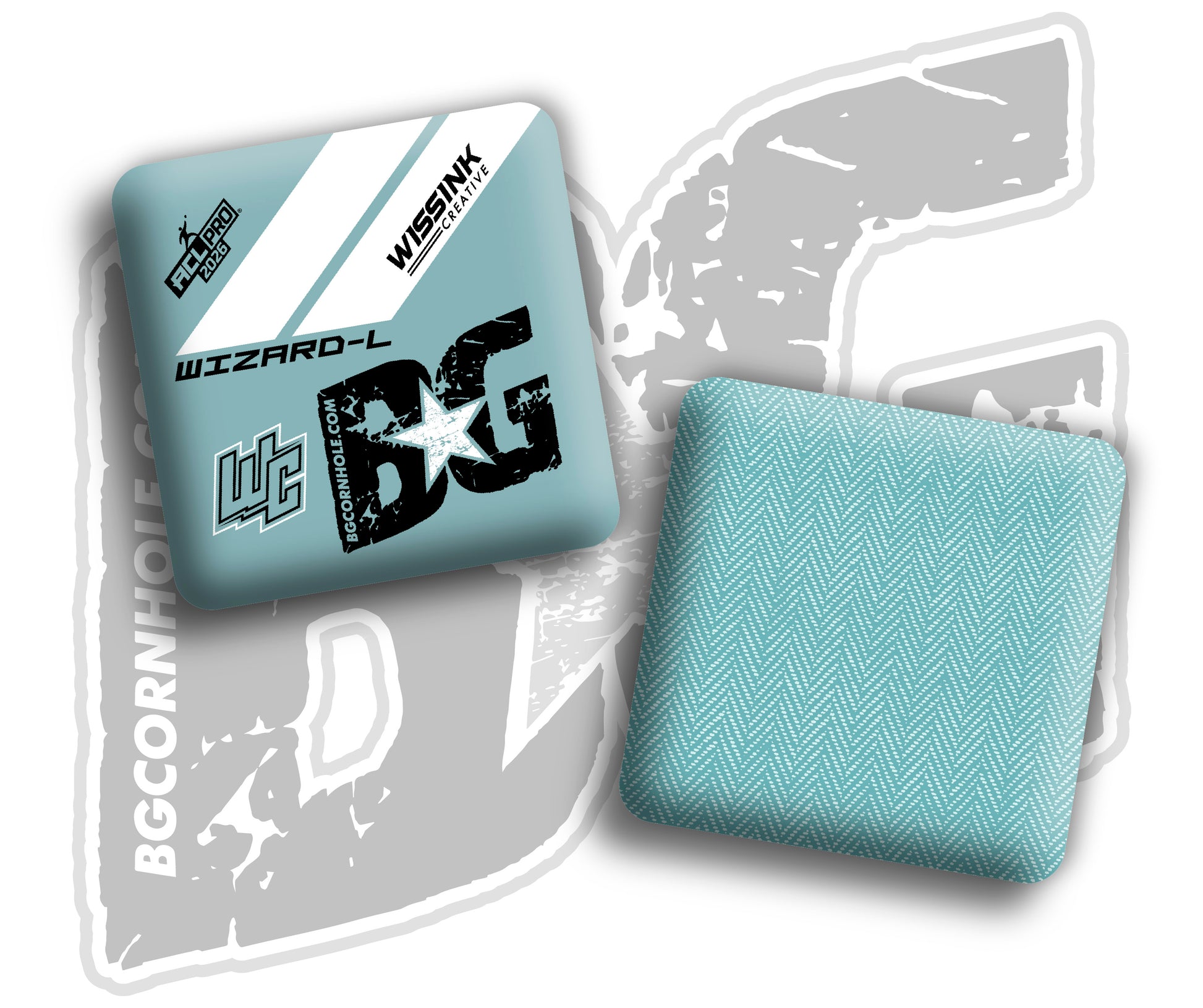 2026 BG Multiple Bag Models "Wissink designs" Collab - ACL Pro Stamped Cornhole Bags - SET OF 4 BAGS