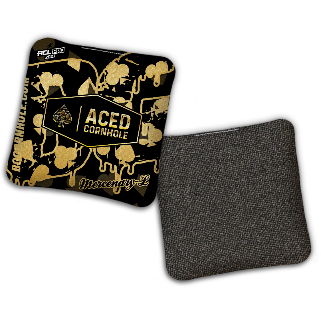 2027 BG Multiple Bag Models - "Aced Suits” Ace Cornhole Collab - ACL Pro Stamped Cornhole Bags - SET OF 4 BAGS