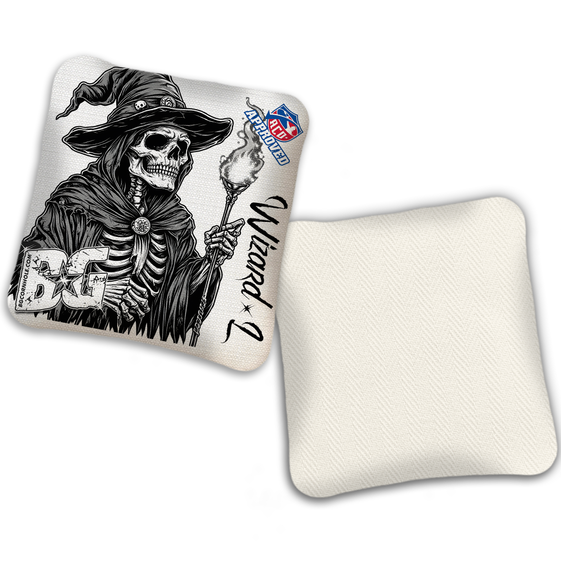 2027 ACO - BG WIZARD L "Grimoire" - Pro Stamped Cornhole Bags - SET OF 4 BAGS
