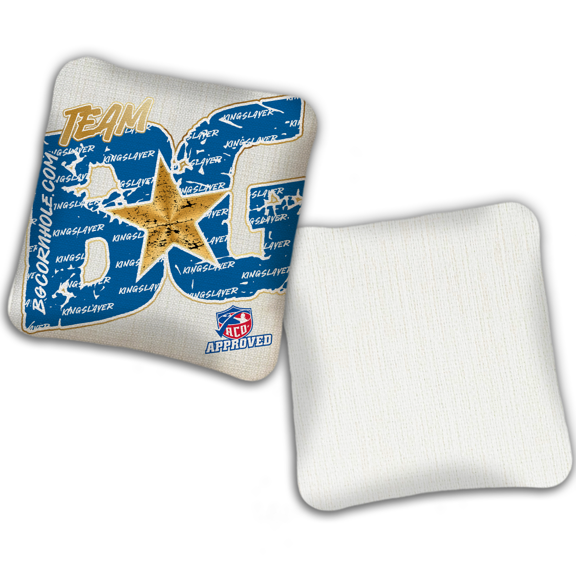 2027 ACO Stamped Cornhole Bags - BG Kingslayer "Big BG Colormatch" - SET OF 4 BAGS