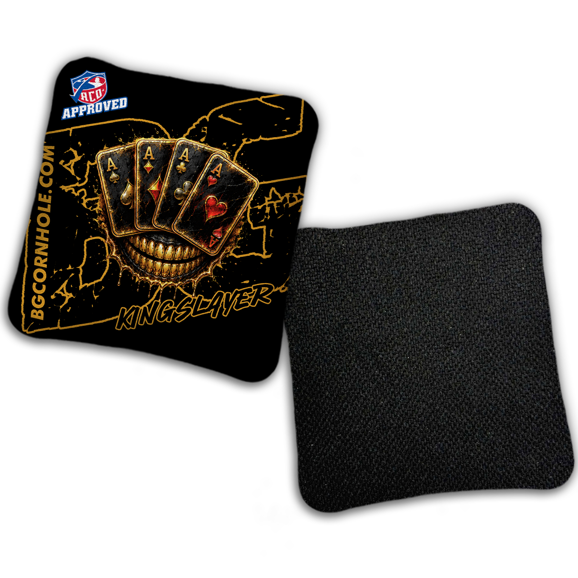 2027 ACO Stamped Cornhole Bags - BG Multiple Bag Models "DEAD MANS HAND " - SET OF 4 BAGS