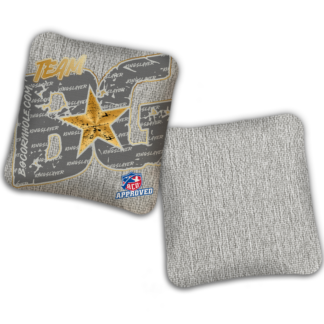 2027 ACO Stamped Cornhole Bags - BG Kingslayer "Big BG Colormatch" - SET OF 4 BAGS