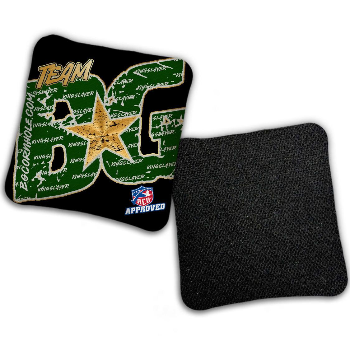 2027 ACO Stamped Cornhole Bags - BG Kingslayer "Big BG Colormatch" - SET OF 4 BAGS