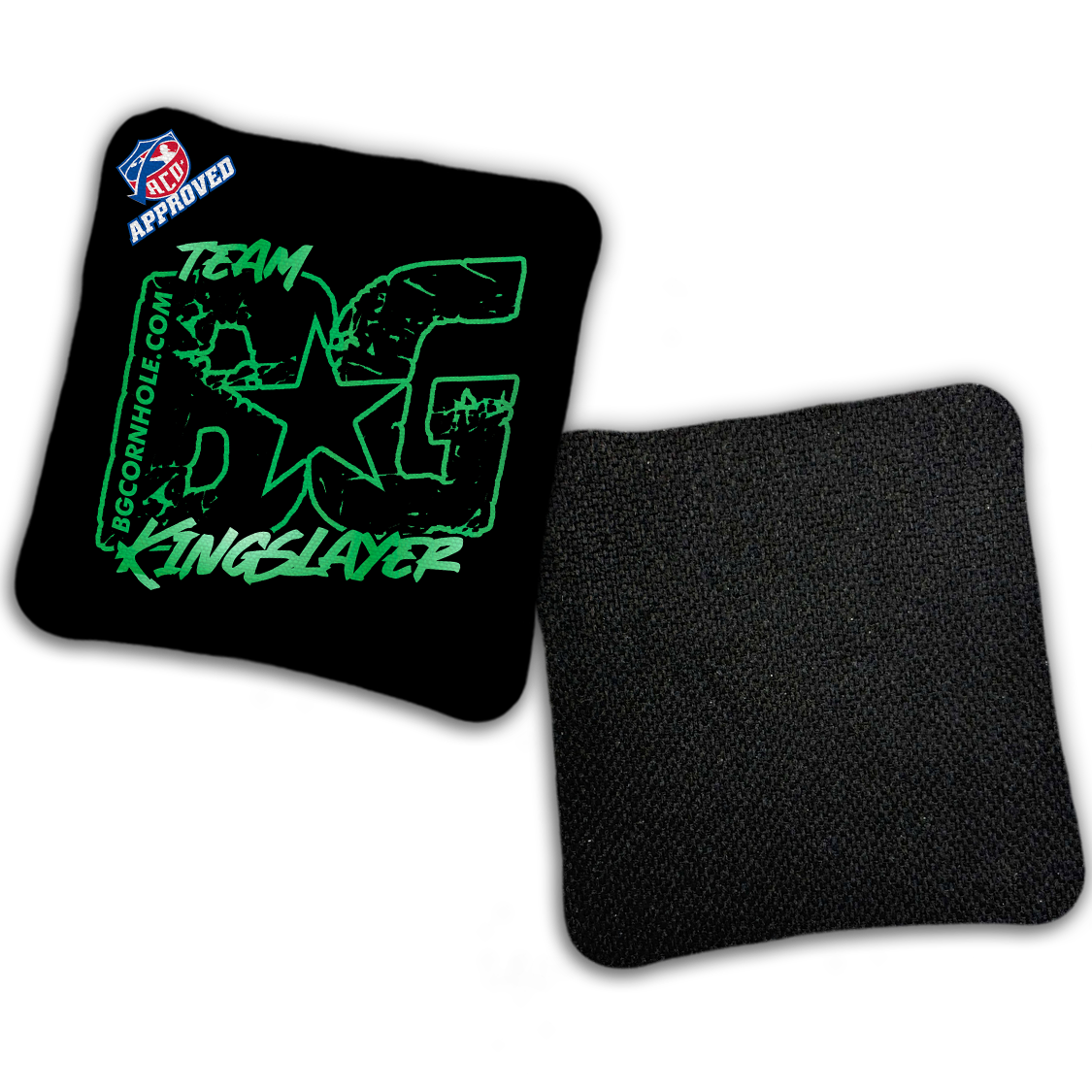 2027 ACO - BG Multiple Bag Models "OUTLINED TEAM BG" - Pro Stamped Cornhole Bags - SET OF 4 BAGS