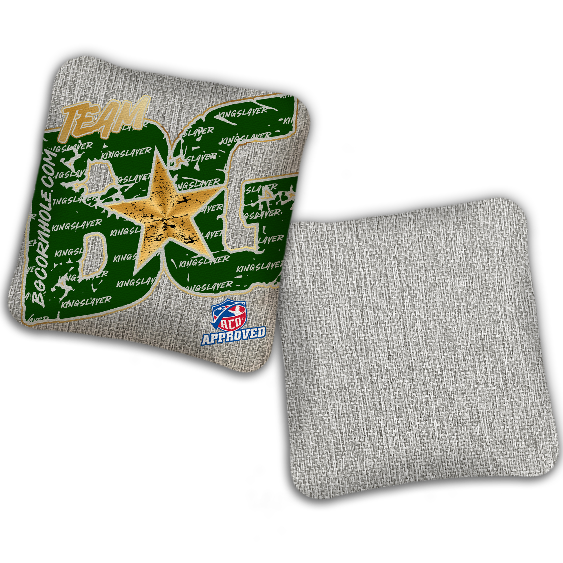 2027 ACO Stamped Cornhole Bags - BG Kingslayer "Big BG Colormatch" - SET OF 4 BAGS