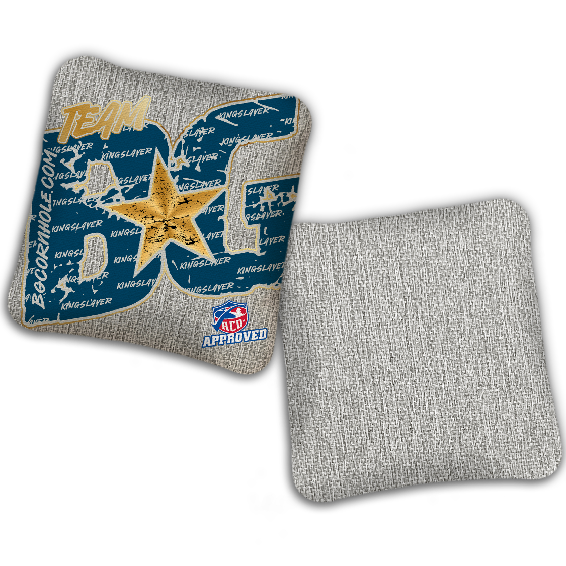 2027 ACO Stamped Cornhole Bags - BG Kingslayer "Big BG Colormatch" - SET OF 4 BAGS