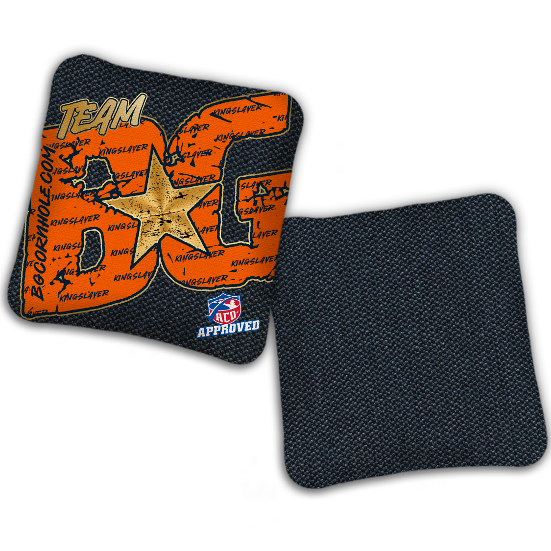 2027 ACO Stamped Cornhole Bags - BG Kingslayer "Big BG Colormatch" - SET OF 4 BAGS